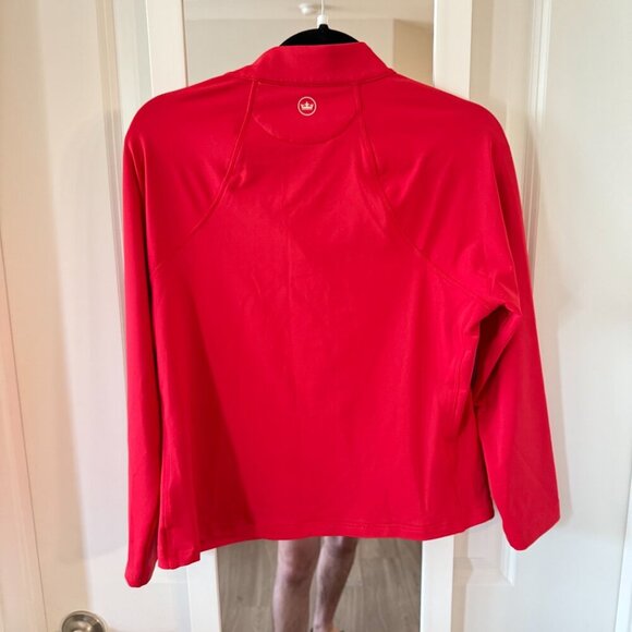 Women's Peter Millar Zip Up Jacket Size Large Color Red White University of H - Picture 4 of 4